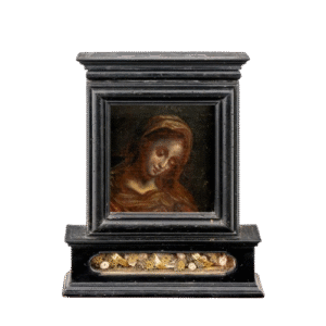 Barokk ereklyetartó Madonna-ábrázolással