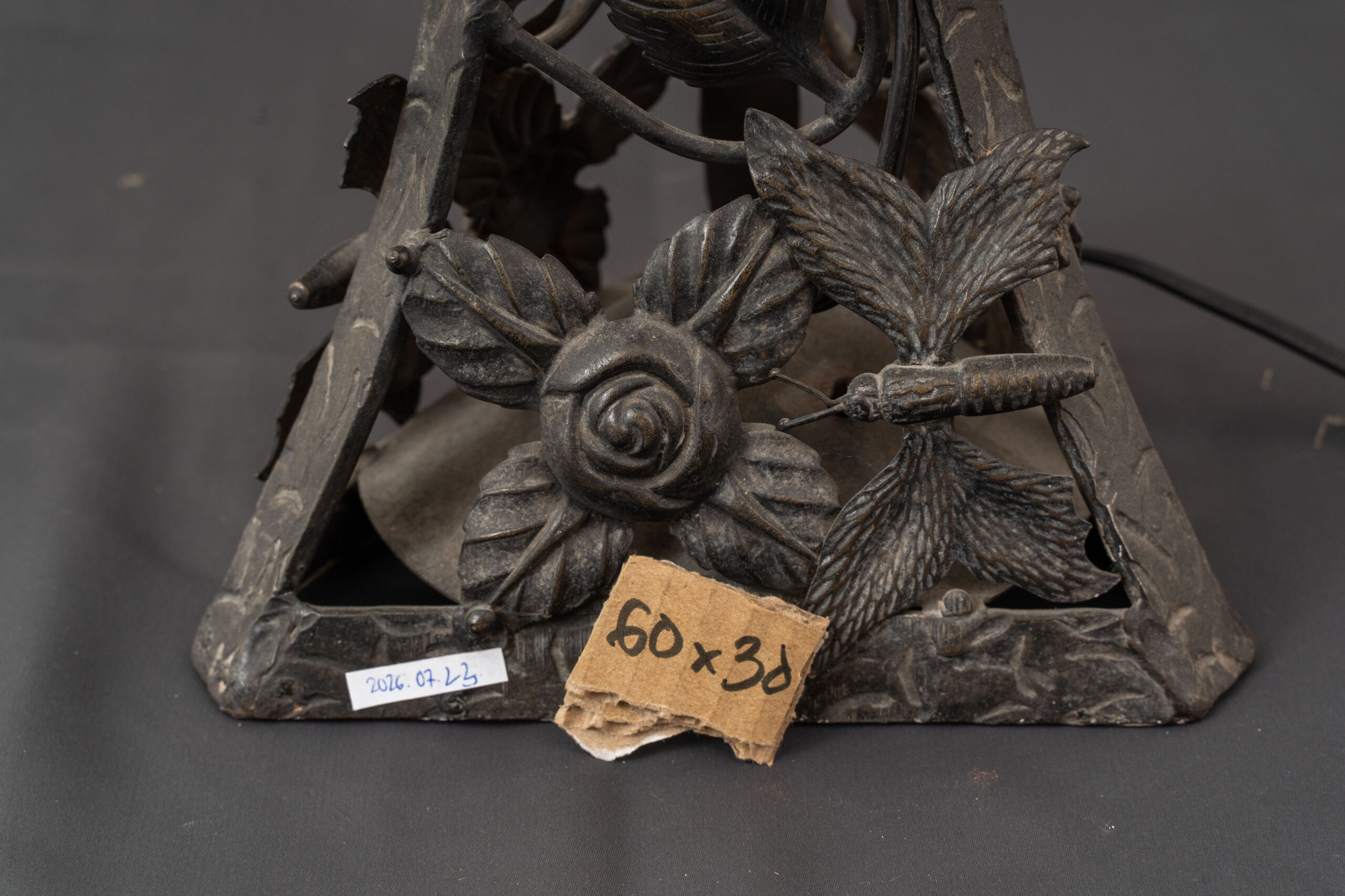 Szecessziós asztali lámpa - Image 3