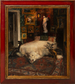 Miklós Mihalovits (1888–1960): Interieur eines Kunstsammlers