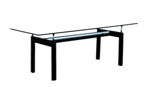 Cassina LC6 Esstisch aus Glas – nach Entwürfen von Le Corbusier, Pierre Jeanneret und Charlotte Perriand