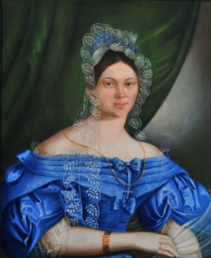 Karl Wieland (act.c.1840) - Fiatal hölgy portréja