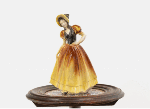 Sitzendorf porcelán női figura