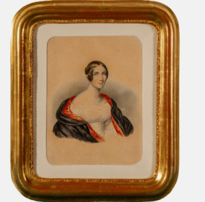 Ismeretlen 19. századi festő - Biedermeier női portré
