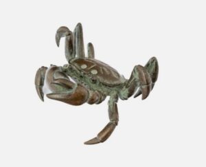 Japán bronz rák okimono, Meiji-kor