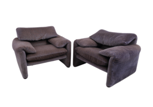 Vico Magistretti – Maralunga Sesselpaar, Cassina