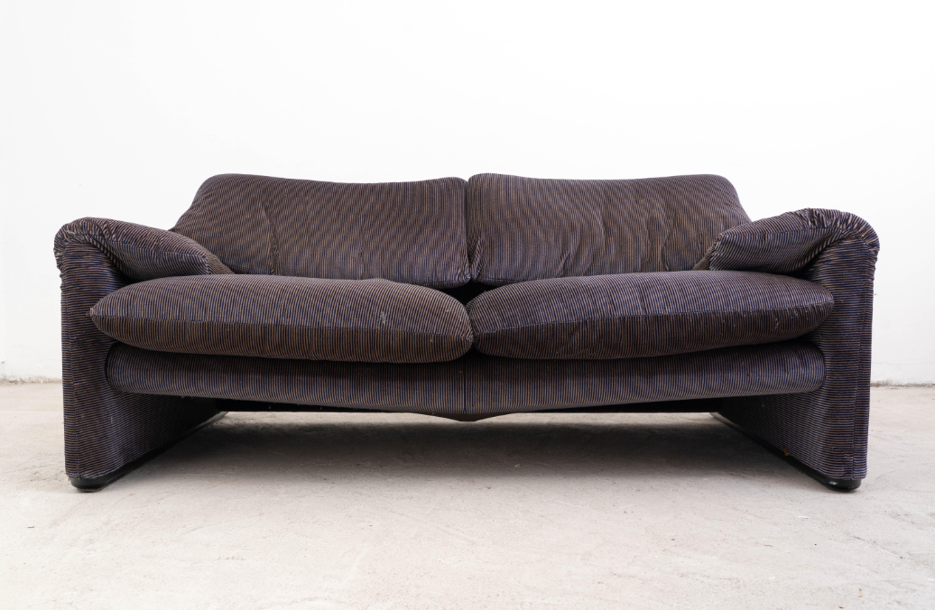Zweisitzer-Sofa „Maralunga“ von Vico Magistretti – Cassina, 1970er Jahre – Bild 2
