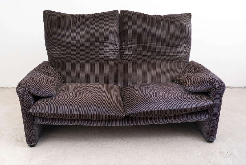 Zweisitzer-Sofa „Maralunga“ von Vico Magistretti – Cassina, 1970er Jahre – Bild 7