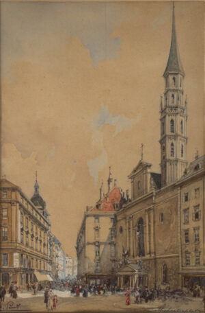Erwin Pendl (1875–1945): Michaelerplatz, Bécs