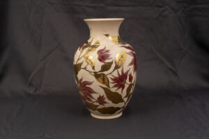 Zsolnay vase with stylized floral decoration