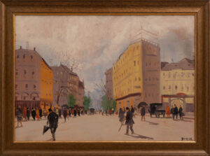 Berkes Antal (1874–1938): Budapesti utcarészlet