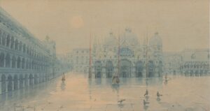 Natale Gavagnin (1851–1923): Piazza San Marco, Velence